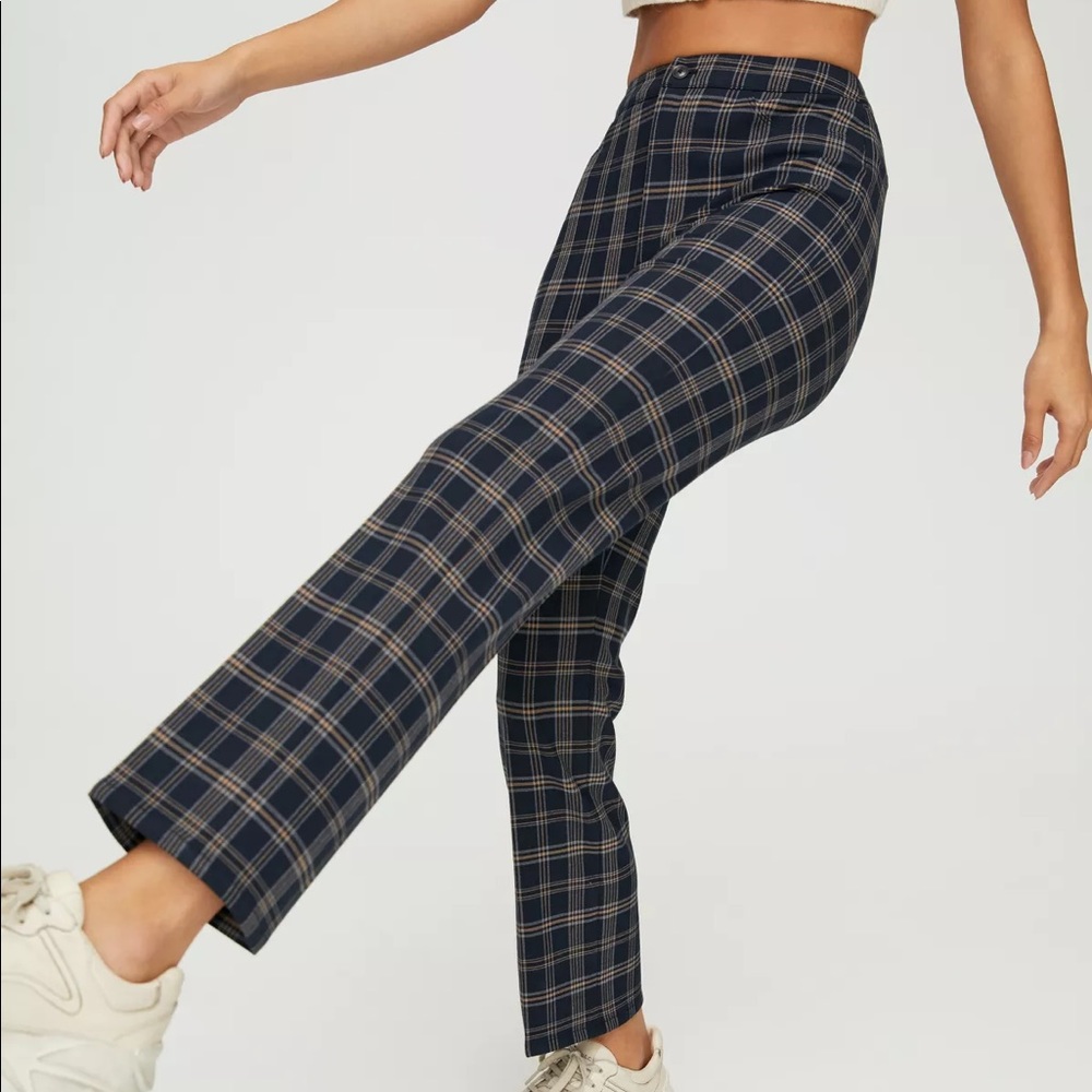 Aritzia Sunday Best Freshman Check Pants